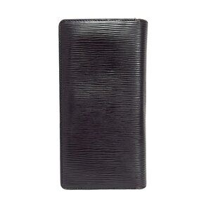 Auth LOUIS VUITTON Portefeuille Brazza M66542 Noir (Creel Black) Epi - SP5110